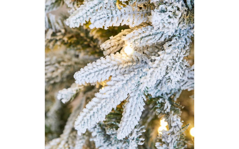 Snowmass 7ft 210cm Premium Pre Lit White Christmas Tree With 500 LED Lights