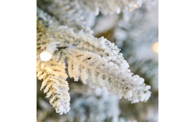 Snowmass 7ft 210cm Premium Pre Lit White Christmas Tree With 500 LED Lights